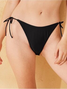 NWT - wild fable Black Tie-Side Bikini Bottoms